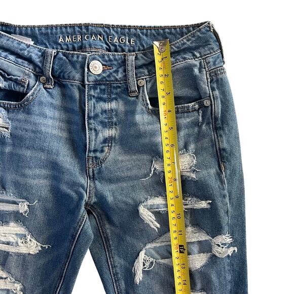 American Eagle Tomgirl Mid-Rise Jeans Women’s Size 2 Denim - Picture 7 of 13